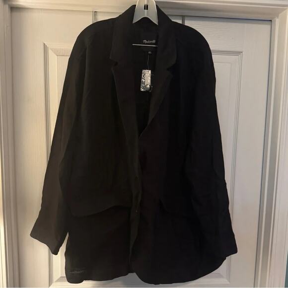 Madewell Larsen Breezewoven Linen Blend Blazer Size 3X New with Tag MSRP $148 - Picture 8 of 10